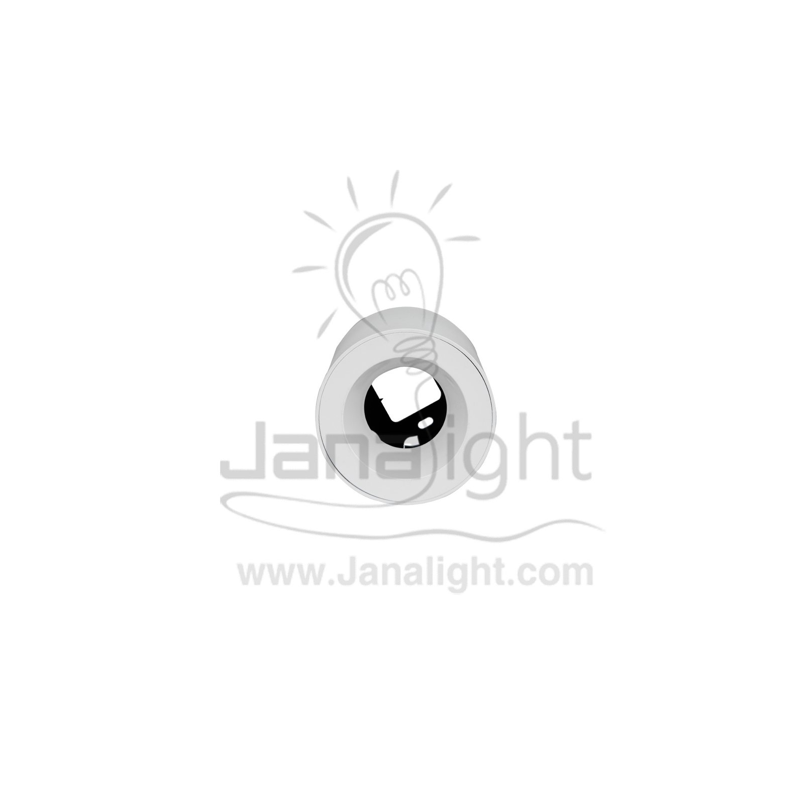 فريم سبوت سلندر فارغ مدور ابيض بلاستك بريق BQ 02 20 cylinder downlight frame plastic white